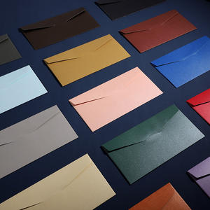 <span class=keywords><strong>Enveloppes</strong></span> d'invitation professionnelles rétro couleur unie personnalisée, style occidental, en carton offset, spécialité publicitaire - Product Image 2
