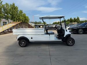Voiturette de golf électrique 2 places avec benne de chargement relevable pour ferme, parcours de golf et usage en station balnéaire - Product Image 3