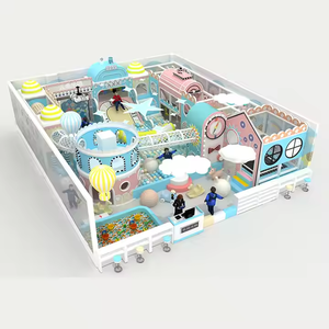 Grosir mainan taman hiburan bermain lembut dalam ruangan desain baru trendi nakal benteng tempat bermain anak-anak Area kolam bola dibuat plastik - Product Image 4