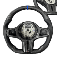 Pour volant de direction pour les séries 3/6/7 F10/F20/F30/X5/F15/X6/F16/F25/F26/M2/F87/M3/F80/M4/F82/E90/E60 Cuir Fibre de carbone