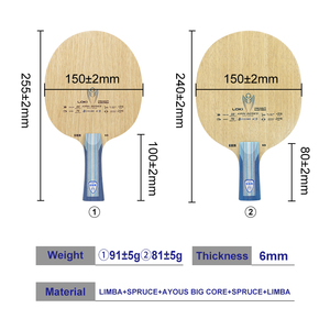 Loki KIRIN 5 Ping Pong Paddle <strong>Blade</strong> Attack Power Type Elastic Pure Wood Table Tennis Carbon <strong>Blade</strong> - Product Image 6