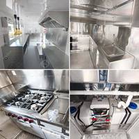 Remorque de restauration, camion de cuisine avec construction en fibre de verre et acier inoxydable, taille personnalisable, cuisine complète pour la vente de bonbons et de hot-dogs