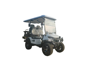 4-Seater Electric GolfCart XM45007 Rear-wheel Drive <b>72V</b> <b>Battery</b> 12" Off-road Tires Bumper Rain Curtain CE Certified 80km Range - Product Image 3