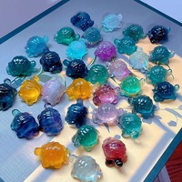 Sculptures en pierre naturelle : Tortue en fluorite, tortue en pierre précieuse, cristal de quartz pour la guérison, artisanat Reiki pour cadeaux et décoration