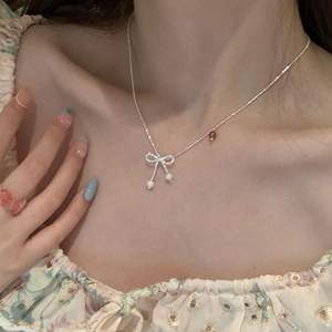 Collar con Colgante de Diseño Exclusivo en Plata de Ley S925 con Perla de Concha Mate, Estilo Lujoso en Capas, Cadena para Clavícula - Product Image 2