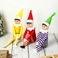 Ours en peluche de Noël en gros, rembourré en coton PP doux, pour la décoration de l'arbre de Noël et la réduction du stress, coffret cadeau
