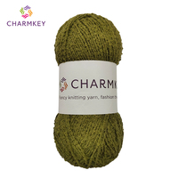 Loop Yarn Fancy Style NM1/2 Cotton Acrylic Nylon Blend Knitting Yarns for Hand Crochet