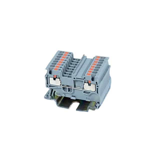 PT1.5 Spring Wiring Terminal Block 1.5 square Meter Fast Direct Insertion Tool Free Wiring PT-1.5 Rail Type Terminal