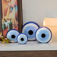 LE187 Meilleures bougies œil de démon colorées artistiques, vente de bougies de Noël, designs d'art de bougies