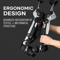 Exosquelette passif robuste pour travaux en hauteur, composant élastique CrimsonFR réduit la charge sur les épaules pour le personnel de chantier et d'usine