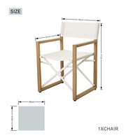 Fauteuil pliable en aluminium de style moderne chaise de salle à manger extérieure tout temps tissu pour jardin cour loisirs salon utilisation