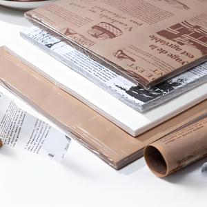 Paquete de galletas de papel a prueba de grasa de papel de cera personalizado para sándwich hamburguesa embalaje paquete de alimentos - Product Image 3