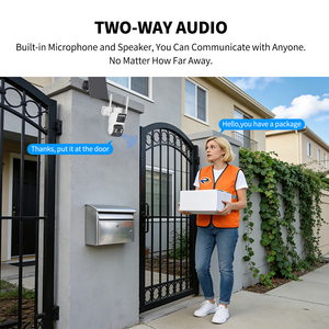 Kamera Jaringan Nirkabel WA 2MP+2MP 2K dengan Deteksi Gerakan, Penglihatan Malam Berwarna, <span class=keywords><strong>CCTV</strong></span> 4G HD Tahan Air, Kamera Rumah Pintar - Product Image 5