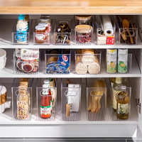 Nouvelle boîte de rangement transparente en plastique PET pour le bureau, organiseur pour cosmétiques, articles divers, panier de tri pour vêtements