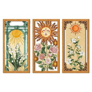 KingWIN Bohemian Style Plant Hollow Wooden <b>Wall</b> Hanging Sun Nature Theme Home Decor Living Room <b>Framed</b> Brown - Product Image 5