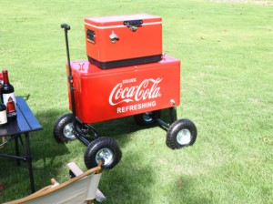 80L kim loại Ice Cooler giỏ hàng với bánh xe bia hộp mát cho nước giải khát cán Cooler - Product Image 6