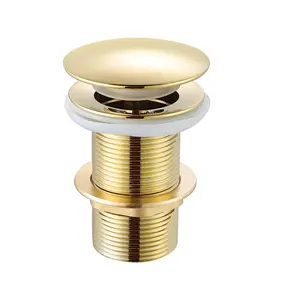 Valvula Click Rose Gold Bật Lên Para Cubas E Pias Banheiro G 1 1/4 ''Brass Chrome Mạ Rửa Lưu Vực Chất Thải Bồn Rửa Cống Rose Gold