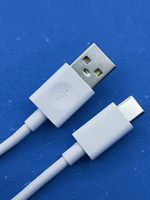 Cable de Datos USB 2.0 Tipo-C/USB-A ATF de 1.8m, Conductor de Cobre Desnudo, Material TPE Suave Blanco, Carga Rápida de 3A para Teléfonos Móviles