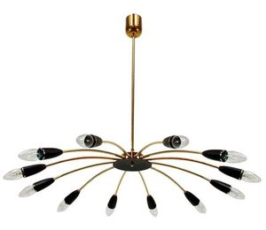 Lampade a ragno Vintage a 10 teste lampadario a filamento Edison Vintage illuminazione a sospensione a ragno a soffitto regolabile fai-da-te - Product Image 4