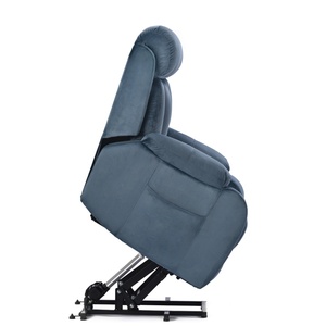 Sillón Reclinable Eléctrico de Terciopelo Azul Marino con Control Remoto, Fácil de Montar, Sillón Reclinable Eléctrico Clásico para Cine <span class=keywords><strong>en</strong></span> <span class=keywords><strong>Casa</strong></span> y Dormitorio - Product Image 5