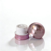 Flacon en acrylique violet en forme d'ampoule de 15 g, échantillon de crème, flacon d'essai, flacon de crème contre l'acné, flacon de crème perlée, flacon en plastique