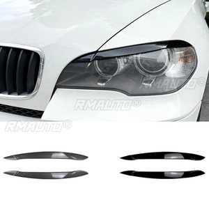 For BMW X5 E70 2008-2013 Body Kit Auto <b>Head</b> Light Lamp Eyelids Eyebrow Headlight Decoration Car <b>Styling</b> Trim Car Accessories - Product Image 1