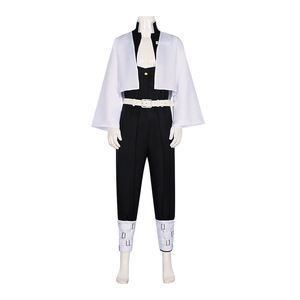 Ensemble complet de cosplay Demon Slayer <span class=keywords><strong>Sanemi</strong></span> <span class=keywords><strong>Shinazugawa</strong></span> - Costume de cosplay haut de gamme pour Halloween et spectacles sur scène - Product Image 1