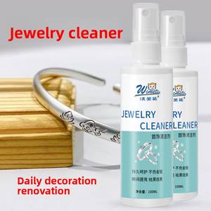 Nettoyant pour bijoux en or et argent 100ML, non toxique, jetable, concentré, parfum frais, solution de lavage pour argent, appareil ménager - Product Image 4