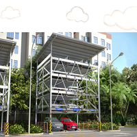 Système de levage vertical intelligent multi-étages à quatre poteaux avec contrôle PLC, capacité de charge de 2500 kg pour utilisation en carport