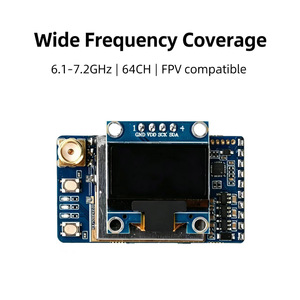Récepteur vidéo sans fil FPV VRX‑75DF 6.1G‑7.2G, transmission d'image analogique 7.2GHz, module de réception audio-vidéo VRX - Product Image 2