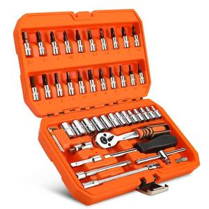 Steeltreks – Nouveaux Kits d'Outils en Gros OEM ODM, 46 Pièces, Clés Mixtes pour Mécaniciens, Clé à Cliquet 72 Dents, Ensembles d'Outils Manuels - Product Image 5