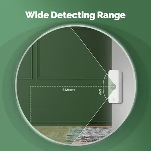 Sensor PIR Inteligente MOES Tuya, Funciona con Batería, <span class=keywords><strong>Barra</strong></span> OLED, WiFi/ZigBee, Detector <span class=keywords><strong>de</strong></span> Movimiento Corporal, Automatización <span class=keywords><strong>de</strong></span> Seguridad para el Hogar Android - Product Image 4
