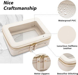 Bolsa <span class=keywords><strong>de</strong></span> viaje mediana <span class=keywords><strong>de</strong></span> PU blanca transparente <span class=keywords><strong>de</strong></span> diseñador <span class=keywords><strong>de</strong></span> marca personalizada Summer Society - Product Image 2