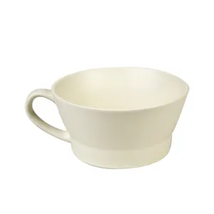 JIUWANG özel logo seramik reaktif renk büyük sırlı çorba kupa toptan