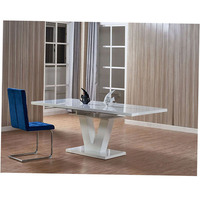 Table à manger grise et bleue de style japonais pour cuisine, ensemble pour 2 personnes, 6 chaises, petite table à manger pour 2, table à manger de comptoir de grande surface