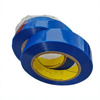 Ruban adhésif en film polyester bleu 8902, adhésif silicone, haute température, pour le masquage et le retrait propre des revêtements en poudre
