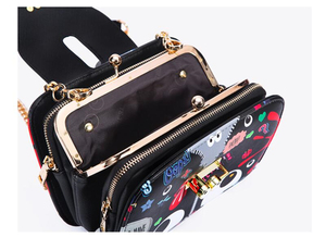 Bolso de Mano con Diseño de Ojos Grandes de Dibujos Animados, Bolso Cuadrado de Diseñador, Bolso Cruzado para Mujer - Product Image 5