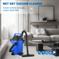 Aspirateur eau et poussière 15L portable multifonction pour usage domestique et industriel avec accessoires