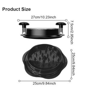 Desmenuzador de Carne de Pollo Redondo Raybin: Herramienta Giratoria con Base Antideslizante y Tapa Transparente, Tazón Manual para Desmenuzar Pollo - Product Image 5