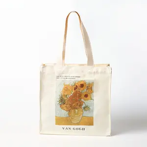 Custom printed organic recycled promotional cotton canvas tote bag c.asual handbags