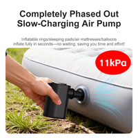 Pompe à air électrique portable 430L/min 11kPa pour gonflables, 5 buses, camping en plein air, matelas pneumatiques, bateaux, coussins, canapés, piscines