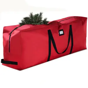 Saco de natal artificial para árvore de natal, bolsa extra grande à prova d'água de até 9ft de árvore de natal, armazenamento premium em rodas