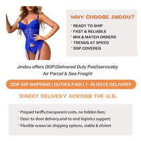 Ensemble de lingerie transfrontalier très demandé pour sites indépendants – Body sexy une pièce en dentelle à bretelles pour femme