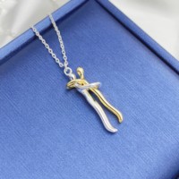 Bijoux classiques, pendentif en argent sterling 925, collier « Lover Hugs and Kisses » pour couple, collier personnalisé pour témoigner d'amour, cadeau pour femme