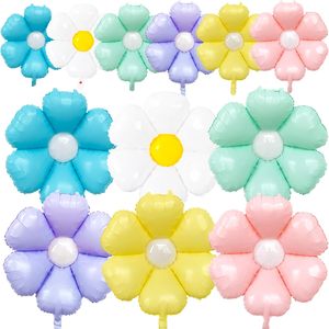 Wholesale in the Trend Macaron Color Foil <b>Balloon</b> Helium Daisy Flower <b>Balloons</b> for Wedding Birthday Party <b>Decorations</b> - Product Image 3
