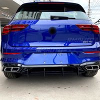 Diffuseur de pare-chocs arrière, spoiler, séparateurs latéraux, kit carrosserie personnalisé pour VW Golf 8 MK8 Life GTI GTE R-line 2020-2023