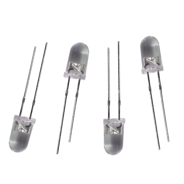 High Brightness 5MM Transparent LED Lamp Short Leg 585nm 588nm 590nm 570nm 6500k Red Blue Green Yellow Diode Chip Dip