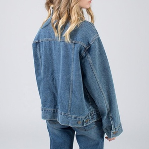 Classique plaine vestes <span class=keywords><strong>en</strong></span> <span class=keywords><strong>jean</strong></span> pour femme <span class=keywords><strong>veste</strong></span> <span class=keywords><strong>en</strong></span> <span class=keywords><strong>jean</strong></span> <span class=keywords><strong>oversize</strong></span> - Product Image 2