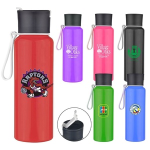 Botella <span class=keywords><strong>de</strong></span> Agua Deportiva <span class=keywords><strong>de</strong></span> Aluminio <span class=keywords><strong>de</strong></span> 500 ml con Logotipo Personalizado, Asa <span class=keywords><strong>de</strong></span> Silicona, Ecológica, Portátil, Apta para Agua Hirviendo - Product Image 5