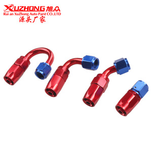 Raccord de refroidissement d'huile Xuzhong An6 10 mm en aluminium, connexion rapide rotative rouge et bleue pour l'automobile - Product Image 1